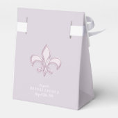 Fleur De Lis. Koninklijk ontwerp Bedankdoosjes (Achterkant)