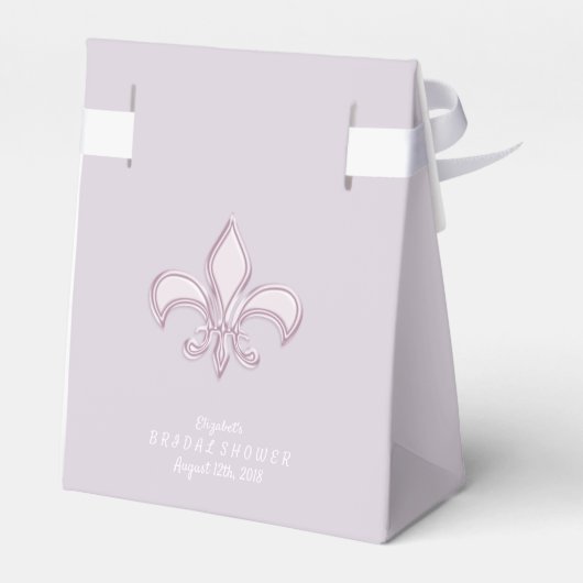 Fleur De Lis. Koninklijk ontwerp Bedankdoosjes (Achterkant)