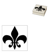 fleur de lis kunststempel rubberstempel (Gestempeld)