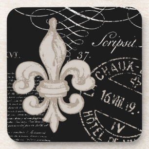 Fleur de Lis...kurk onderzetters