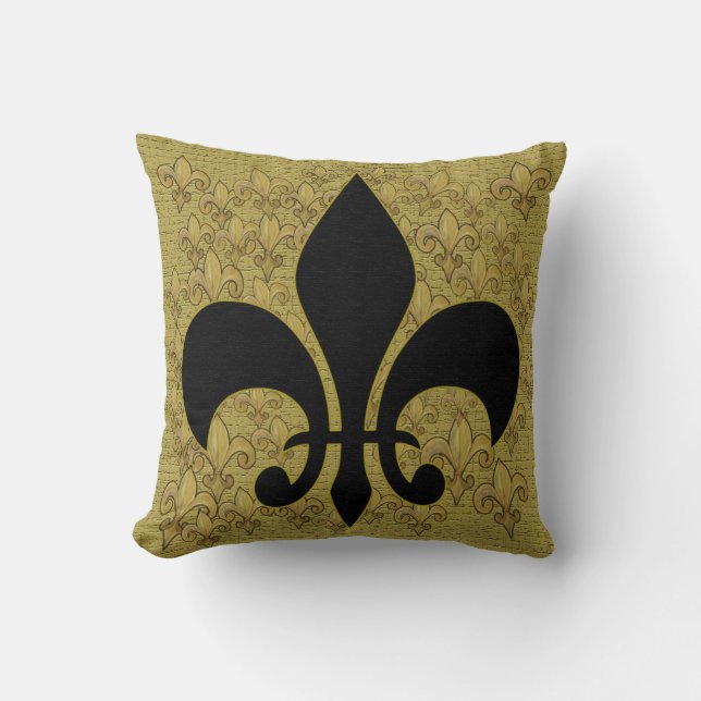 Fleur de lis kussen (Voorkant)