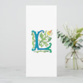 Fleur-de-lis L Monogram Kaart (Staand voorkant)