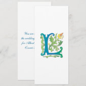 Fleur-de-lis L Monogram Kaart (Voorkant / Achterkant)
