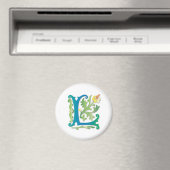 Fleur-de-lis L Monogram Magneet (Insitu (Vaatwasser))