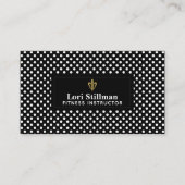 Fleur de Lis Label with White Polka Dots (Voorkant)