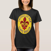 Fleur de Lis Laissez Les Bon Temps Rouler Mardi Gr T-shirt (Voorkant)