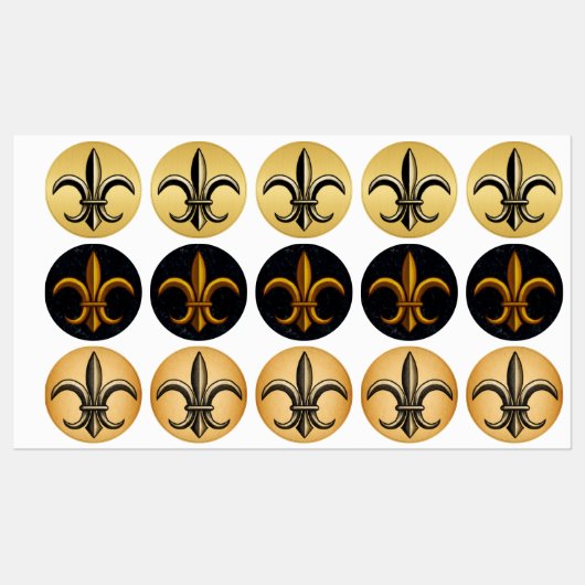 Fleur De Lis Lebels Labels (Vel)