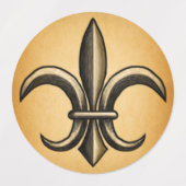 Fleur De Lis Lebels Labels (Design 3)