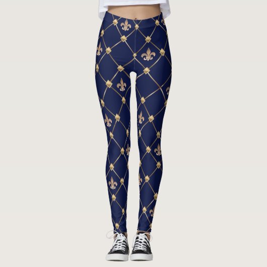 Fleur de Lis Leggings (Voorkant)