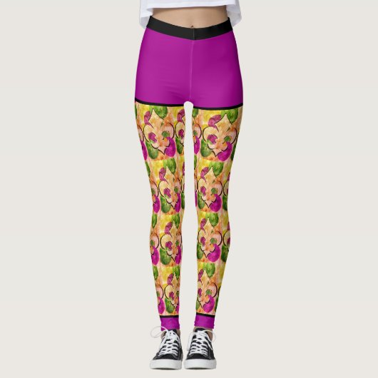 Fleur-de-Lis-Leggings Leggings (Voorkant)