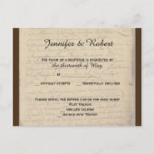  Fleur de Lis Liefdesbrief RSVP Briefkaart (Voorkant)