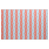 Fleur de Lis Light Blue en Terra Cotta Stof (Fat Quarter)