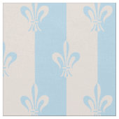 Fleur de Lis Light Blue & Pink Champagne Stof (Close Up)