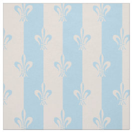 Fleur de Lis Light Blue & Pink Champagne Stof