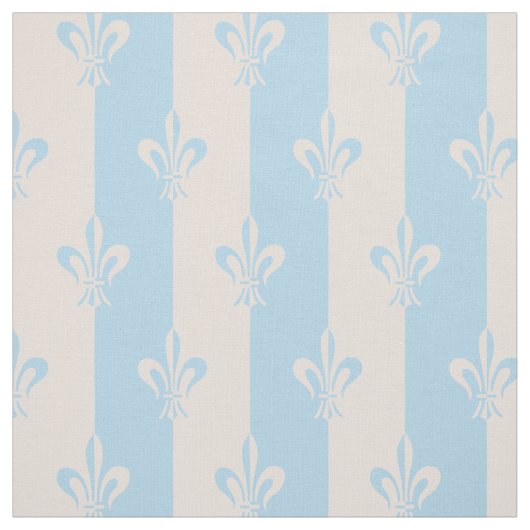 Fleur de Lis Light Blue & Pink Champagne Stof (Swatch)