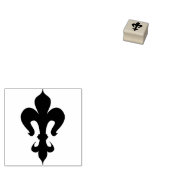 Fleur de lis – Lilie – Lily – Schwertlilie Rubberstempel (Gestempeld)