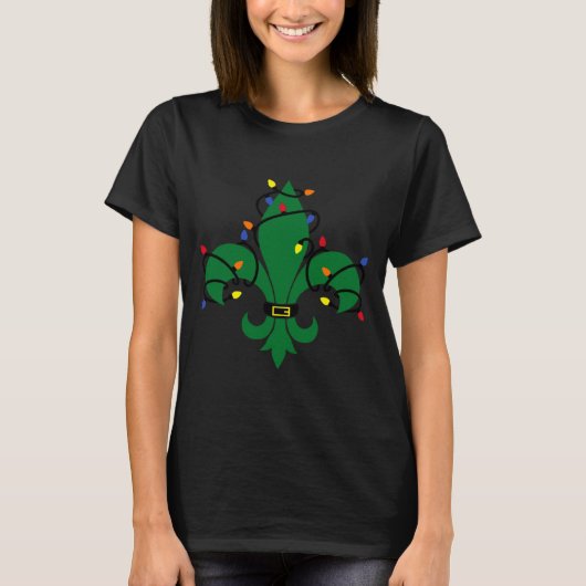 Fleur De Lis Louisiana New Orleans Lily Symbol Chr T-shirt (Voorkant)