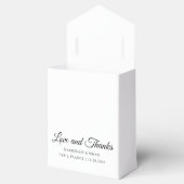 Fleur de Lis Love Bedankt Gold Wedding Bedankdoosjes (Geopend)