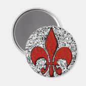 fleur de lis magneet (Voorkant / Achterkant)