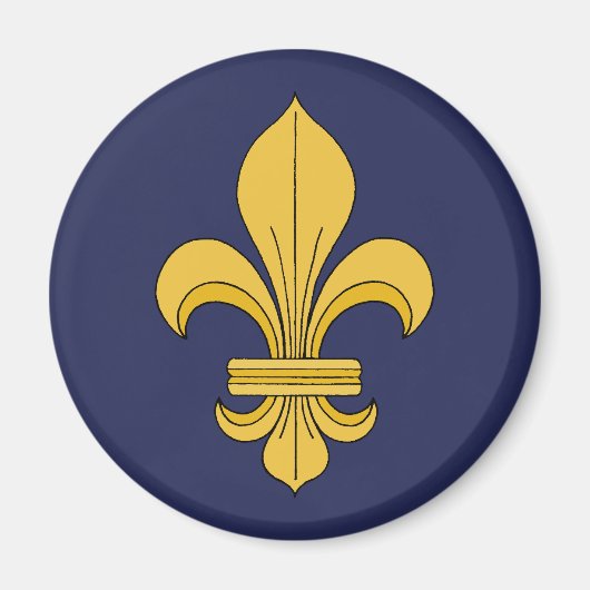 Fleur-de-lis Magneet (Voorkant)