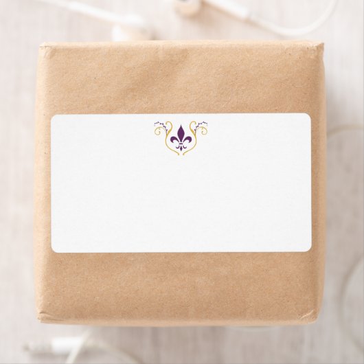 Fleur de Lis Mailing Address Label (Insitu)