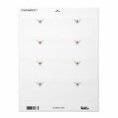 Fleur de Lis Mailing Address Label (Full Sheet)