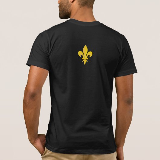 Fleur de Lis Mannen T-Shirt (Achterkant)