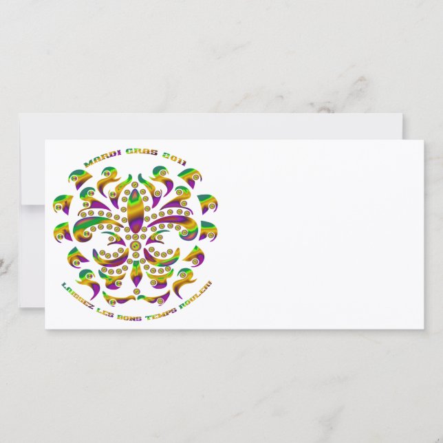 fleur de lis Mardi-Gras 2011 V-2 (Voorkant)