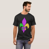 Fleur De Lis Mardi Gras 2023 Adult Men Women Boys  T-shirt (Voorkant volledig)