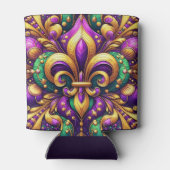 Fleur de Lis Mardi Gras Blikjeskoeler (Achterkant)