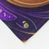 Fleur de Lis Mardi Gras Fleece Deken (Hoek)