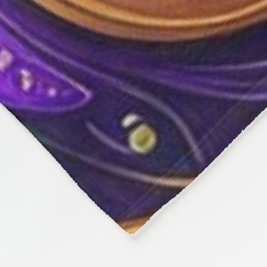 Fleur de Lis Mardi Gras Fleece Deken (Hoek)