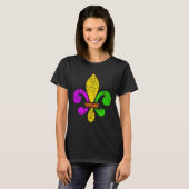 Fleur De Lis Mardi Gras Gras Gras Grappige Top New (Voorkant volledig)