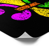 Fleur De Lis Mardi Gras Gras Gras Grappige Top New Poster (Hoek)