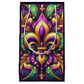 Fleur de Lis Mardi Gras Klein Cadeauzakje (Voorkant)