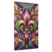 Fleur de Lis Mardi Gras Klembord (Rechts)