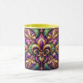 Fleur de Lis Mardi Gras Mok (Midden)