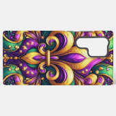 Fleur de Lis Mardi Gras Samsung Galaxy Hoesje (Achterkant horizontaal)