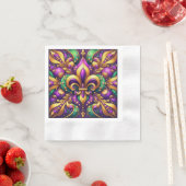 Fleur de Lis Mardi Gras Servet (Insitu)