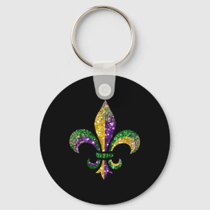 Fleur de Lis Mardi Gras symbool Louisiana New Orle Sleutelhanger