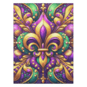 Fleur de Lis Mardi Gras Tafelkleed (Voorkant)