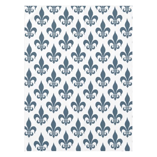 Fleur-de-Lis: Marineblauw Tafelkleed (Voorkant)