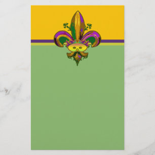 Fleur de lis Mask Briefpapier