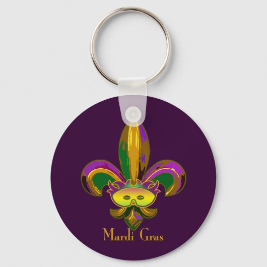 Fleur de lis Mask Sleutelhanger (Voorkant)