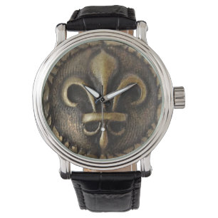 Fleur De Lis Medallion Horloge