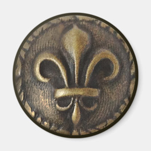 Fleur De Lis Medallion Magneet