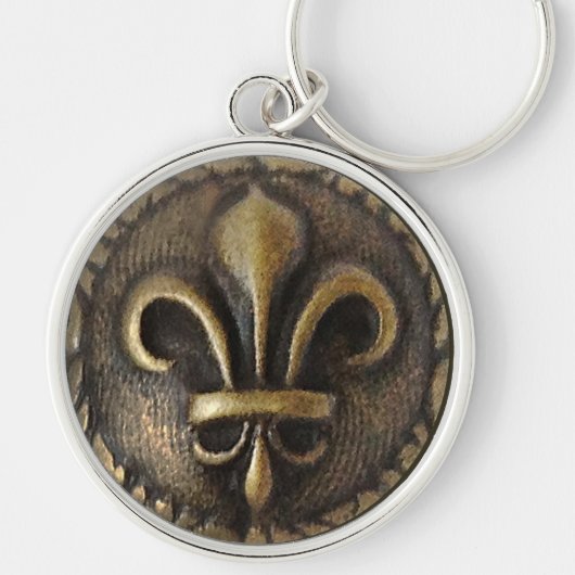 Fleur De Lis Medallion Sleutelhanger (Voorkant)