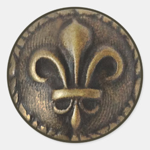 Fleur De Lis Medallion Sticker