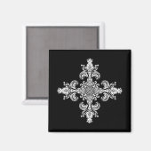 Fleur de lis Meditation 4 corners Magneet (Voorkant / Achterkant)