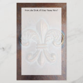 Fleur De Lis, met een druk van koper Briefpapier (Voorkant)